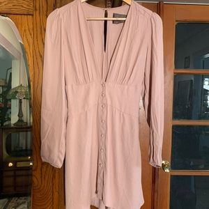 Reformation Dress — Mauve